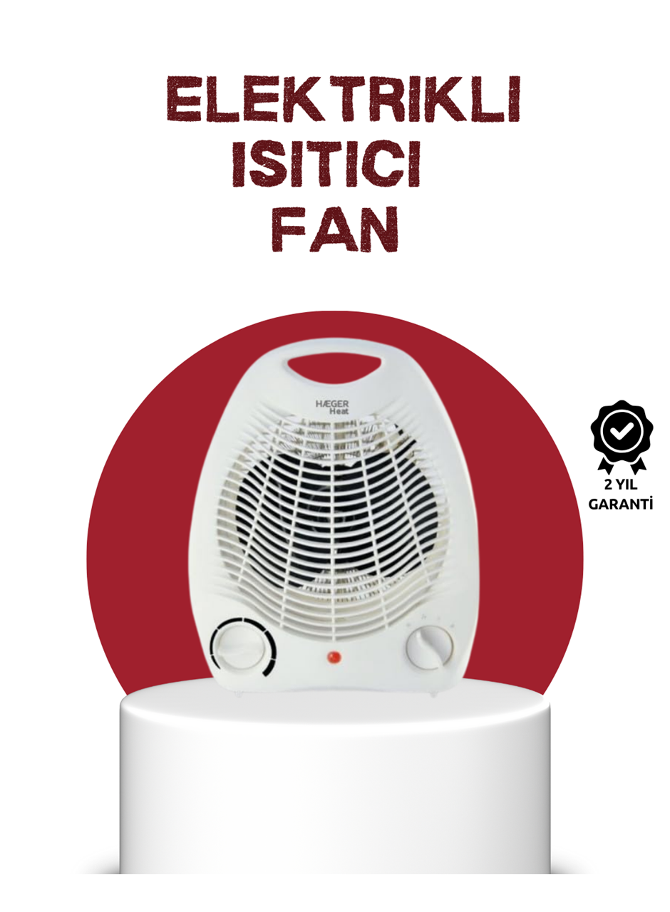 2000W Taşınabilir Elektrikli Fanlı Isıtıcı – Hızlı Isınma, Kompakt Boy