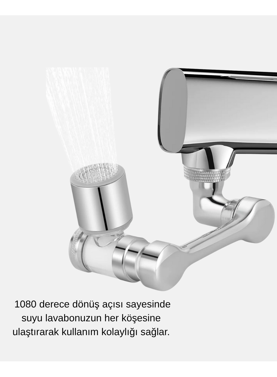 Dönebilir Musluk Başlığı – Lavabo Temizliği ve El-Yüz Yıkamada Maksimum Rahatlık