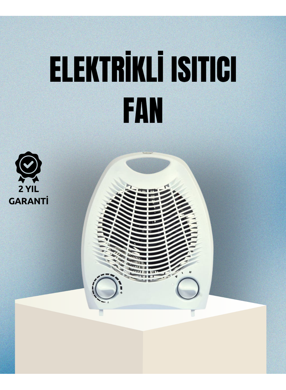 Fanlı Elektrikli Isıtıcı – 3 Kademeli Isı Ayarı ve Güvenli Kullanım