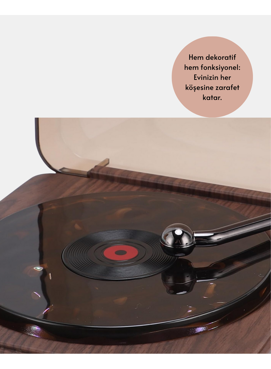 GRAMAFON SPEAKER KAHVERENGİ