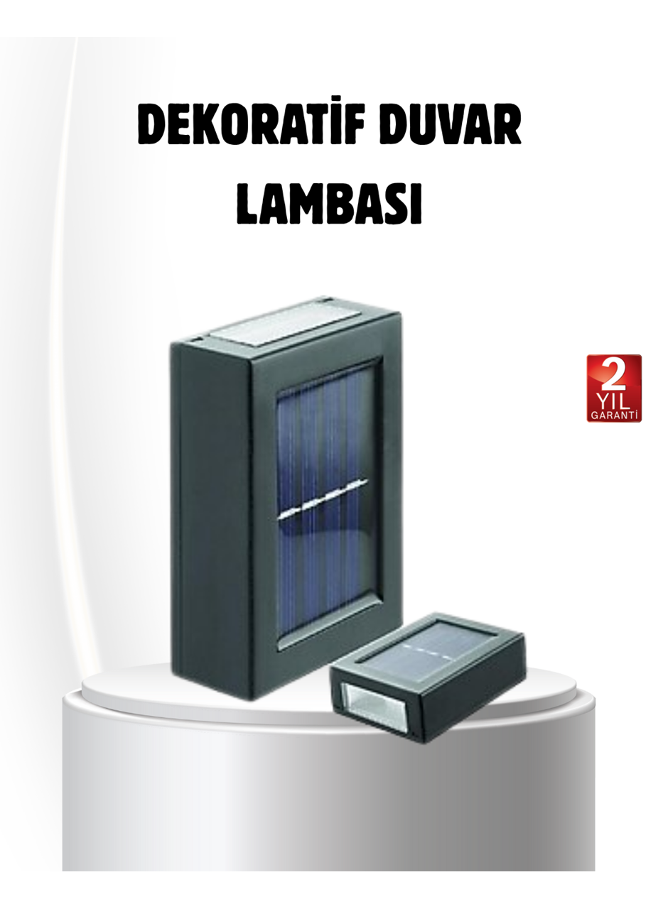 Solar Güçlü 6 LED Dış Mekan Lambası – Otomatik Aç/Kapa Işık Sensörlü Aydınlatma