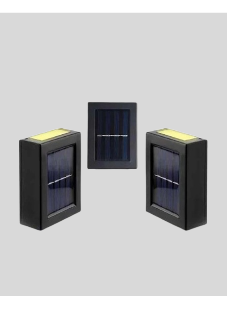 Solar Güçlü 6 LED Dış Mekan Lambası – Otomatik Aç/Kapa Işık Sensörlü Aydınlatma