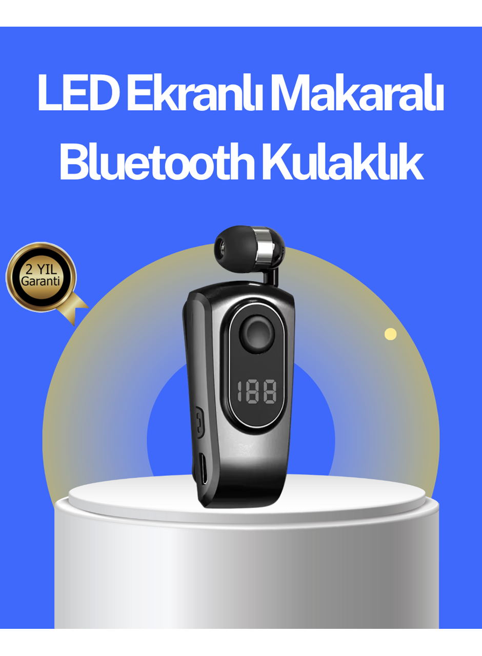 Dijital Ekranlı Bluetooth Kulaklık – Titreşimli Bildirim, 25 Saat Kullanım