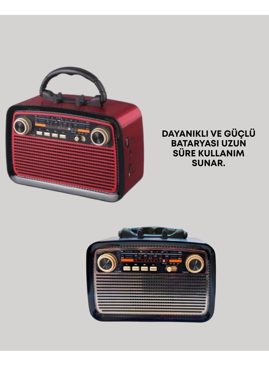 Kablosuz Bluetooth Hoparlör – Yüksek Ses Kalitesi, Uzun Pil Ömrü, FM ve AM Radyo Fonksiyonu