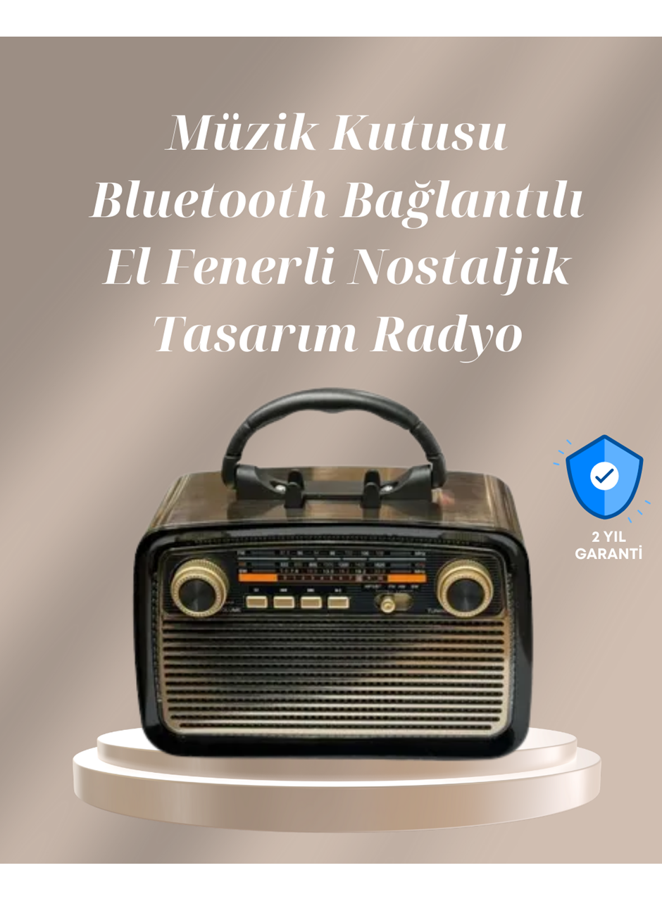 Bluetooth Bağlantılı Taşınabilir Hoparlör – FM/AM Radyo Özellikli, Şarj Edilebilir Batarya, 1 kg