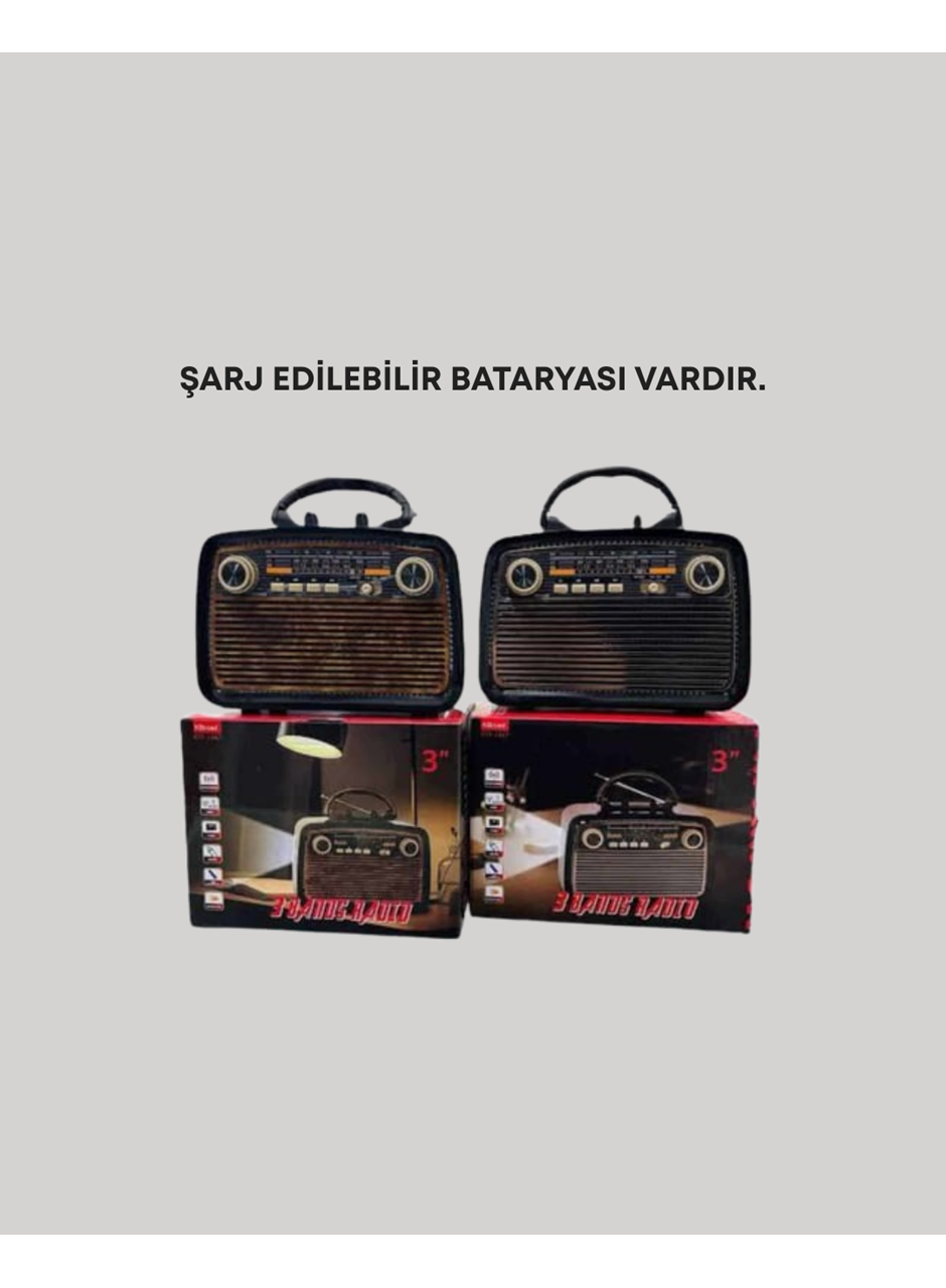 Bluetooth Bağlantılı Taşınabilir Hoparlör – FM/AM Radyo Özellikli, Şarj Edilebilir Batarya, 1 kg