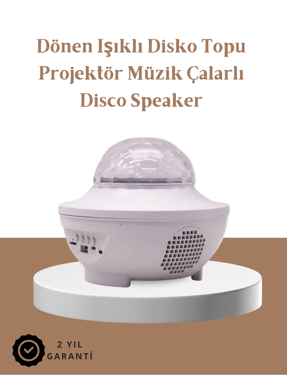Müzik Ritimli Işık Değişimi & Dönen Dalga Efekti – Galaxy Projektör
