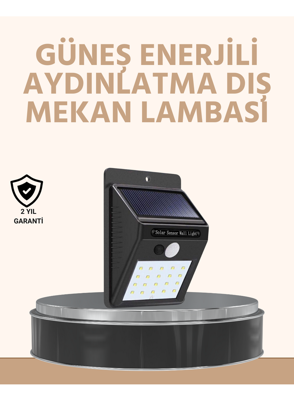 Enerji Tasarruflu ve Otomatik Sensörlü LED Güneş Işığı – Dış Mekan Uyumlu