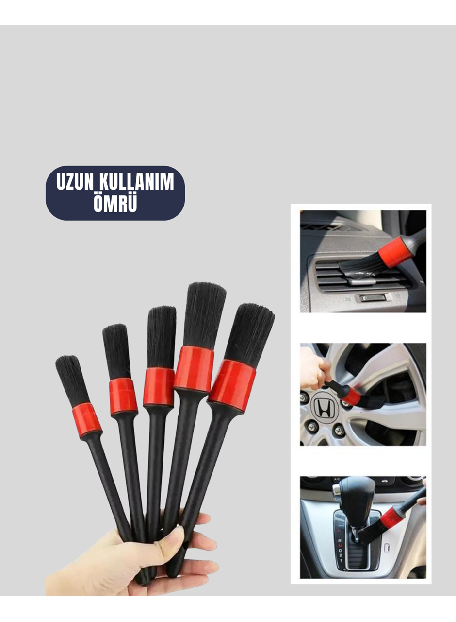 Yumuşak Kıllı Araç Bakım Fırça Takımı