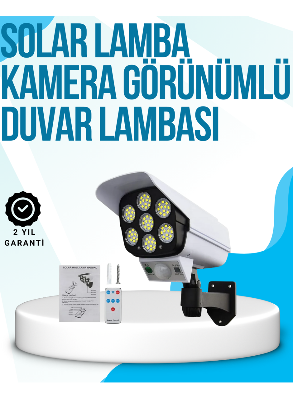 Kablosuz, Güneş Paneliyle Şarj Olan Dış Mekan Lambası – 8-10 Saat Aydınlatma Süresi