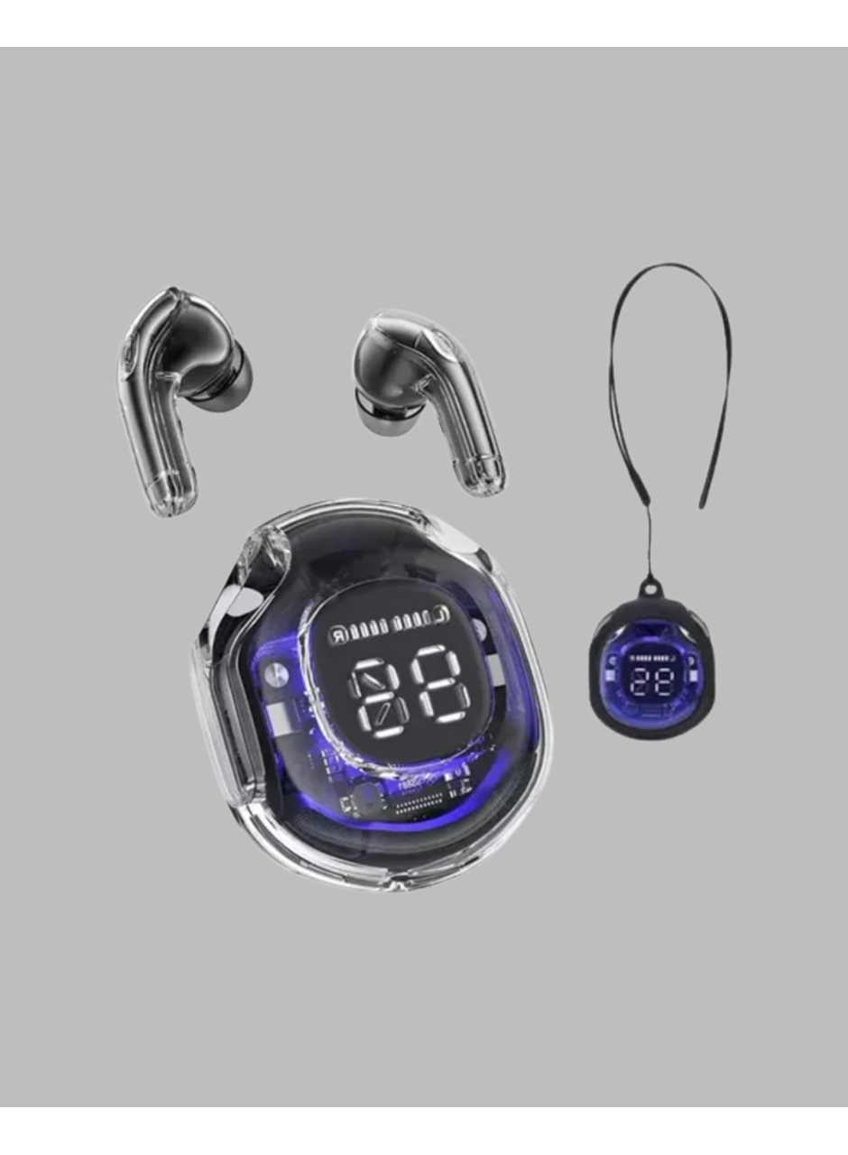 Bluetooth 5.3 Kablosuz Kulaklık 30mm Sürücü LED Ekranlı Mikrofonlu