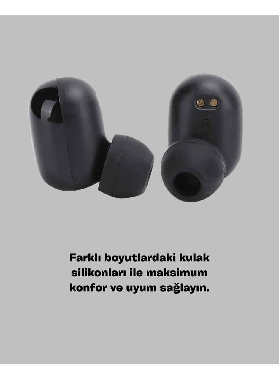 Bluetooth V5.0 Parmak Dokunmatik Kontrol Kablosuz Kulaklık Şarj Kutulu Model