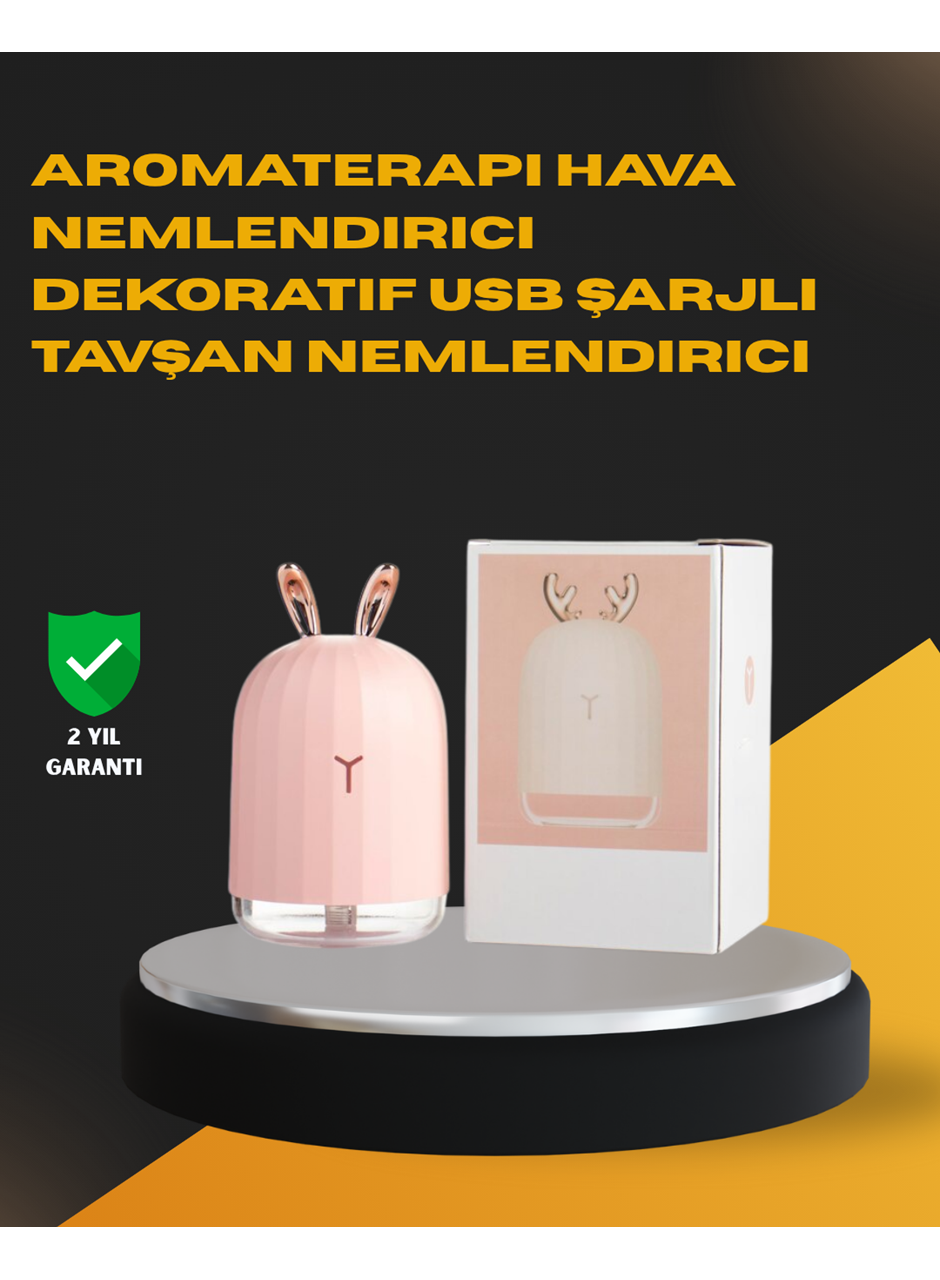 USB Bağlantılı Sessiz Çalışan LED Işıklı Nemlendirici Difüzör 200 ml