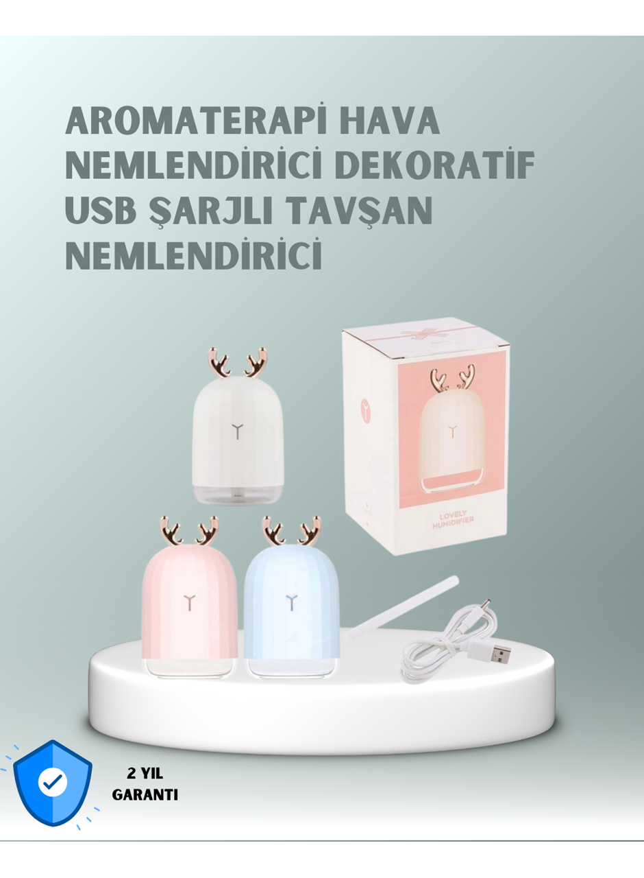 200 ml Tavşan Kulaklı Ultrasonik Hava Nemlendirici ve Gece Lambası