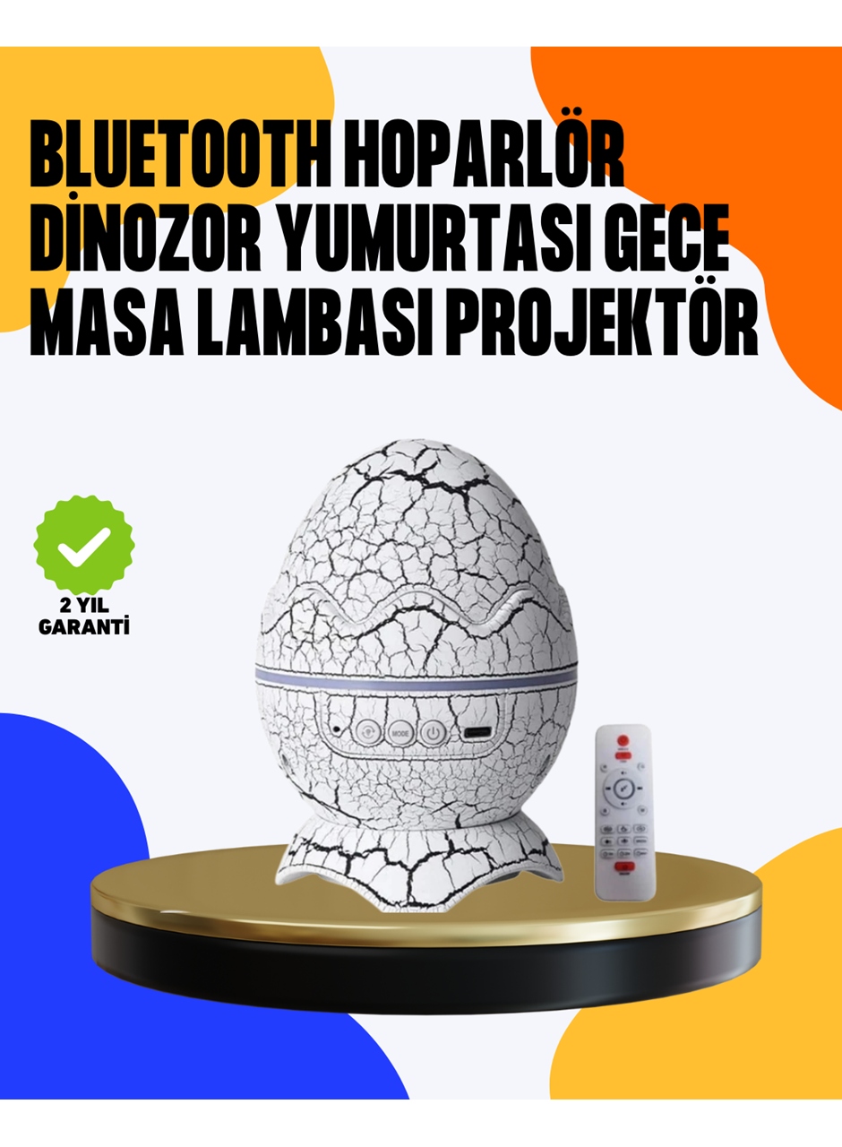 Yüksek Çözünürlüklü LED Galaksi Projektör + 19 Sesli Uyku Makinesi