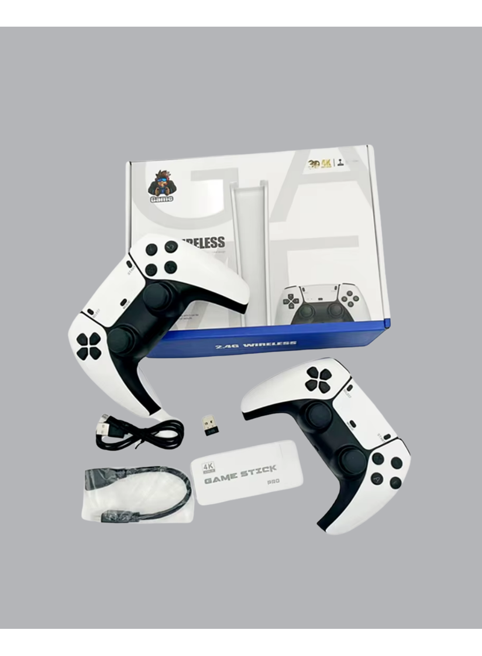 HDMI Çıkışlı Kablosuz 2 Kollu 4K Retro Oyun Kutusu