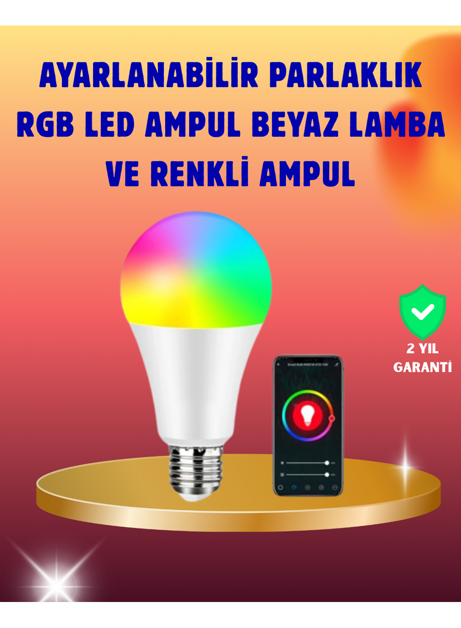 Enerji Verimli Akıllı LED Ampul, Uzaktan Kontrol Özellikli