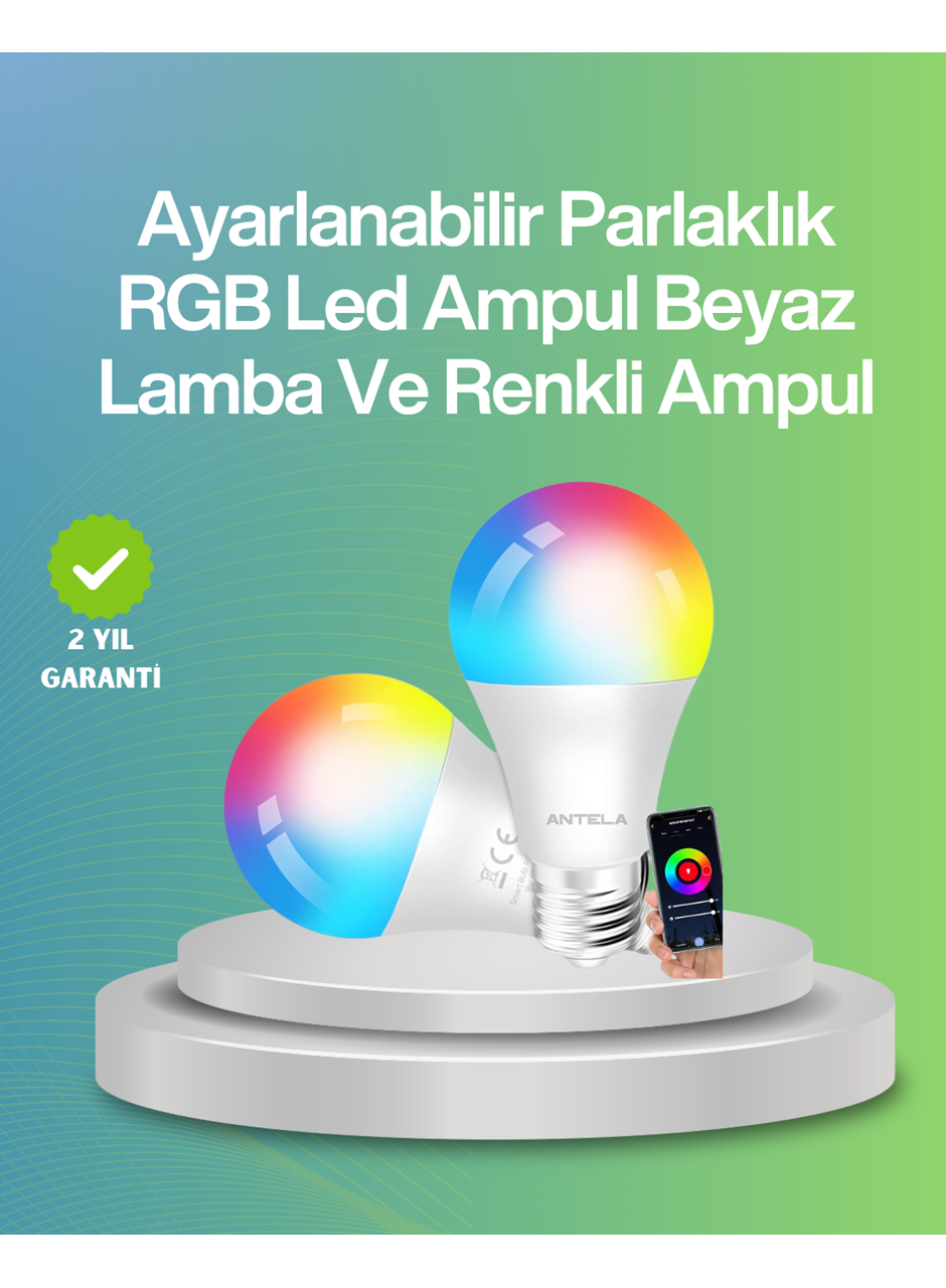 Uzaktan Kumandalı Akıllı LED Ampul, Enerji Tasarruflu