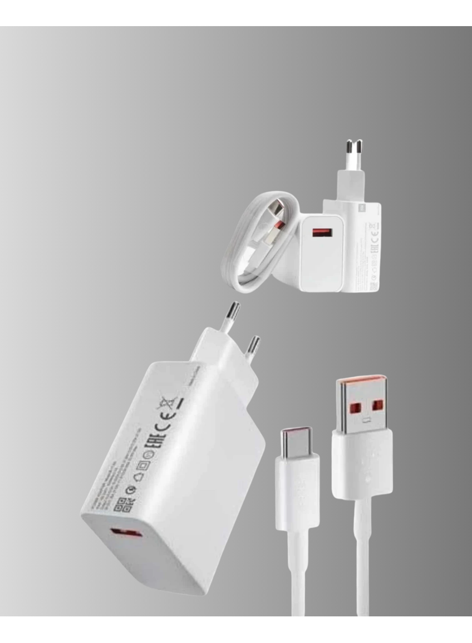 67W Süper Hızlı Şarj Adaptörü ve Kablo Seti – Güvenli, Kompakt ve Ergonomik Tasarım