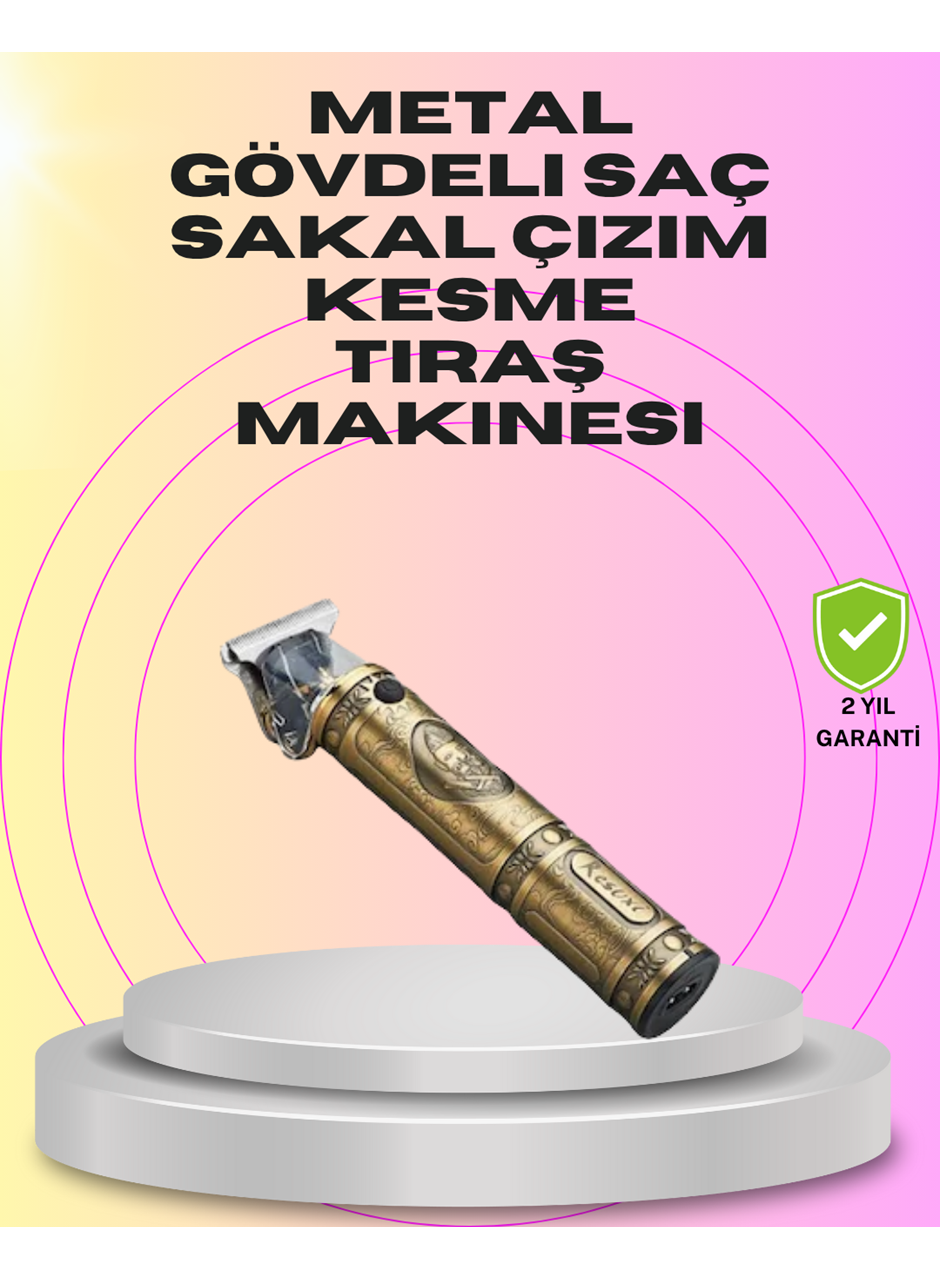 Güçlü Motorlu, 4 Kılavuz Taraklı Kompakt Saç Kesme Makinesi – Uzun Pil Ömürlü