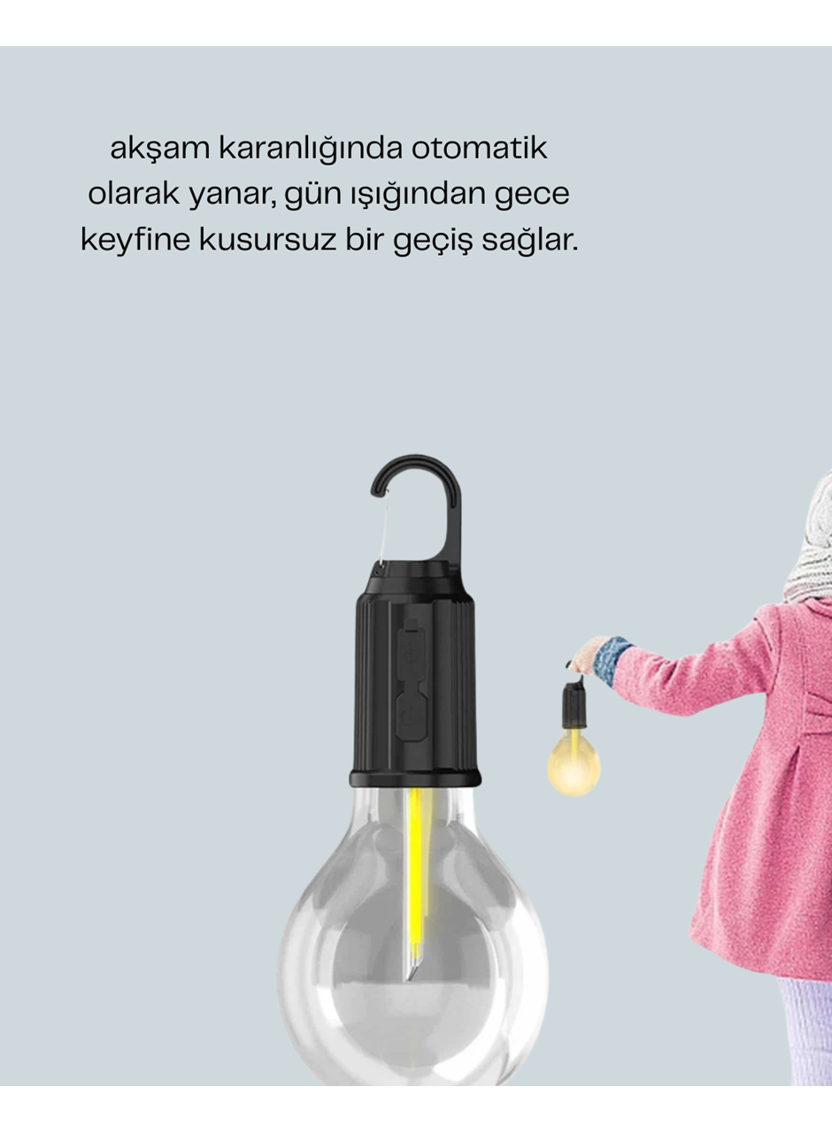 Taşınabilir Sıcak Işık Yayan Kamp Lambası