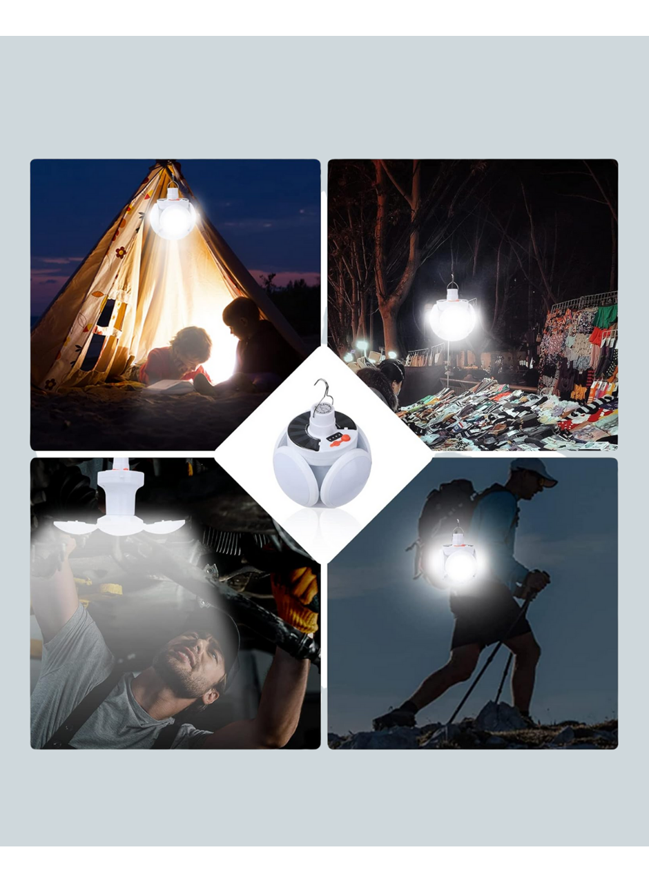 Çok Amaçlı Katlanabilir Güneş Enerjili Kamp Lambası – Masa Üstü ve Asılabilir Kullanım