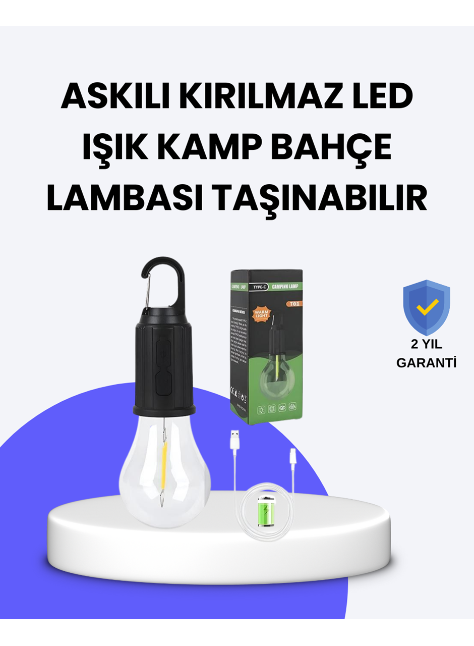 Çok Yönlü Asma Kancalı Kamp Işığı