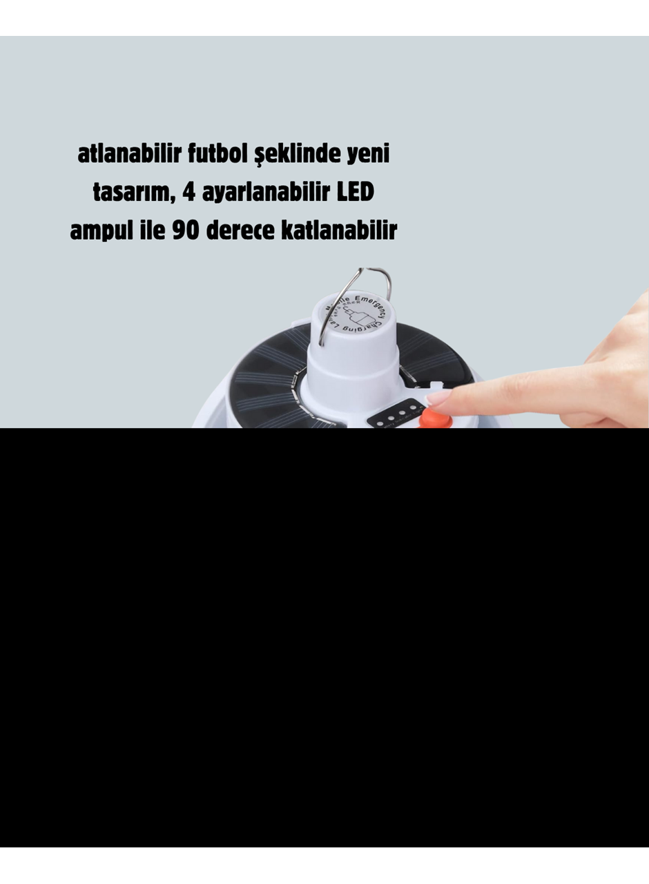 IPX4 Suya Dayanıklı, Katlanabilir LED Kamp Lambası ve Acil Durum Işığı