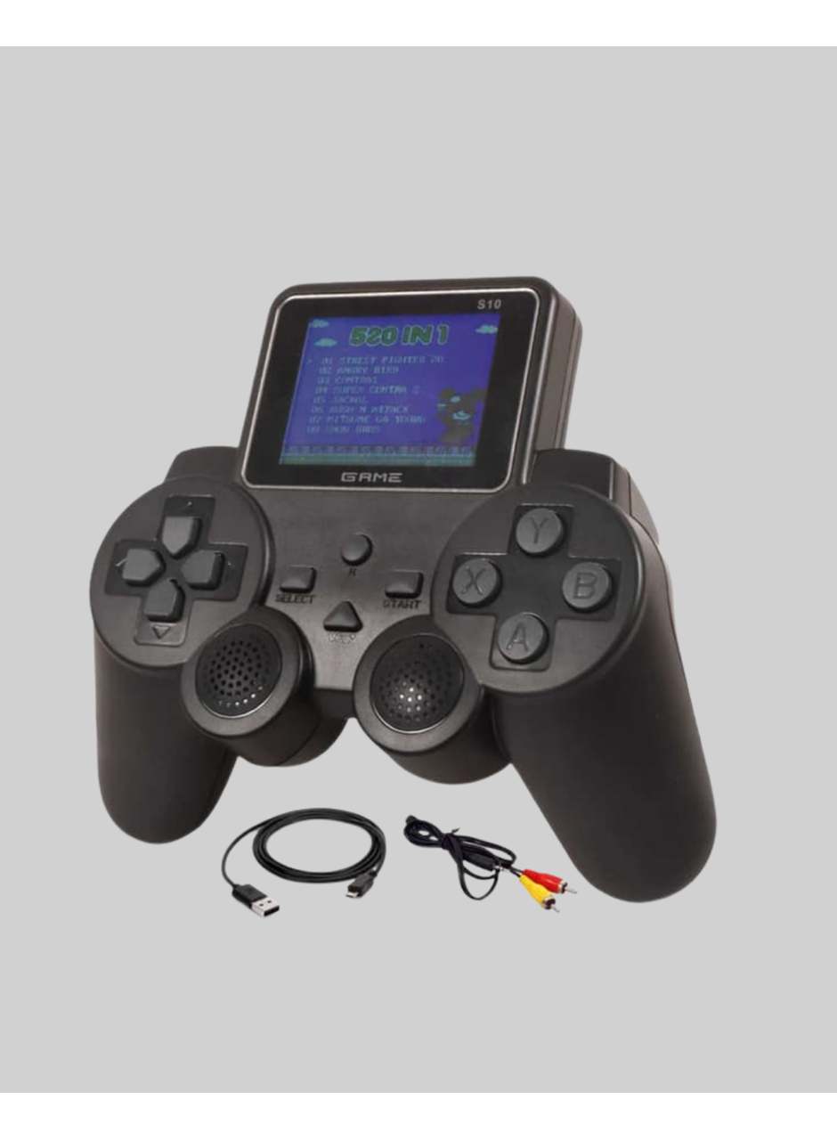 Çocuklar ve Yetişkinler İçin Uygun 500 Oyunlu Taşınabilir Mini Retro El Konsolu