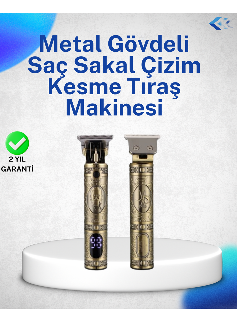 Dayanıklı Çelik Kafa ve Güçlü Motorlu Saç Sakal Makinesi