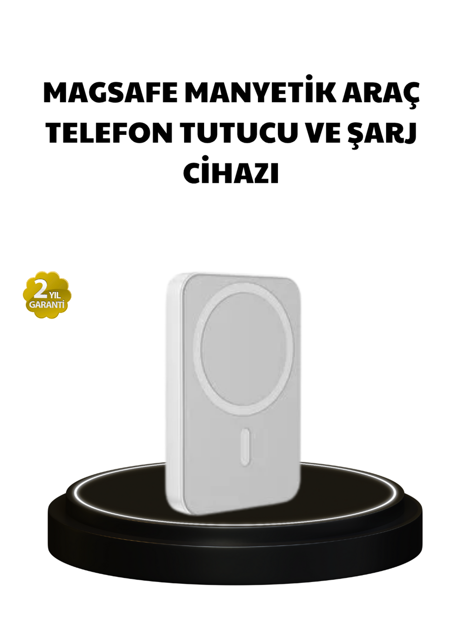 Manyetik Kablosuz Powerbank – iPhone 12/13/14/15 Uyumlu, Hızlı Şarjlı, Ultra Hafif