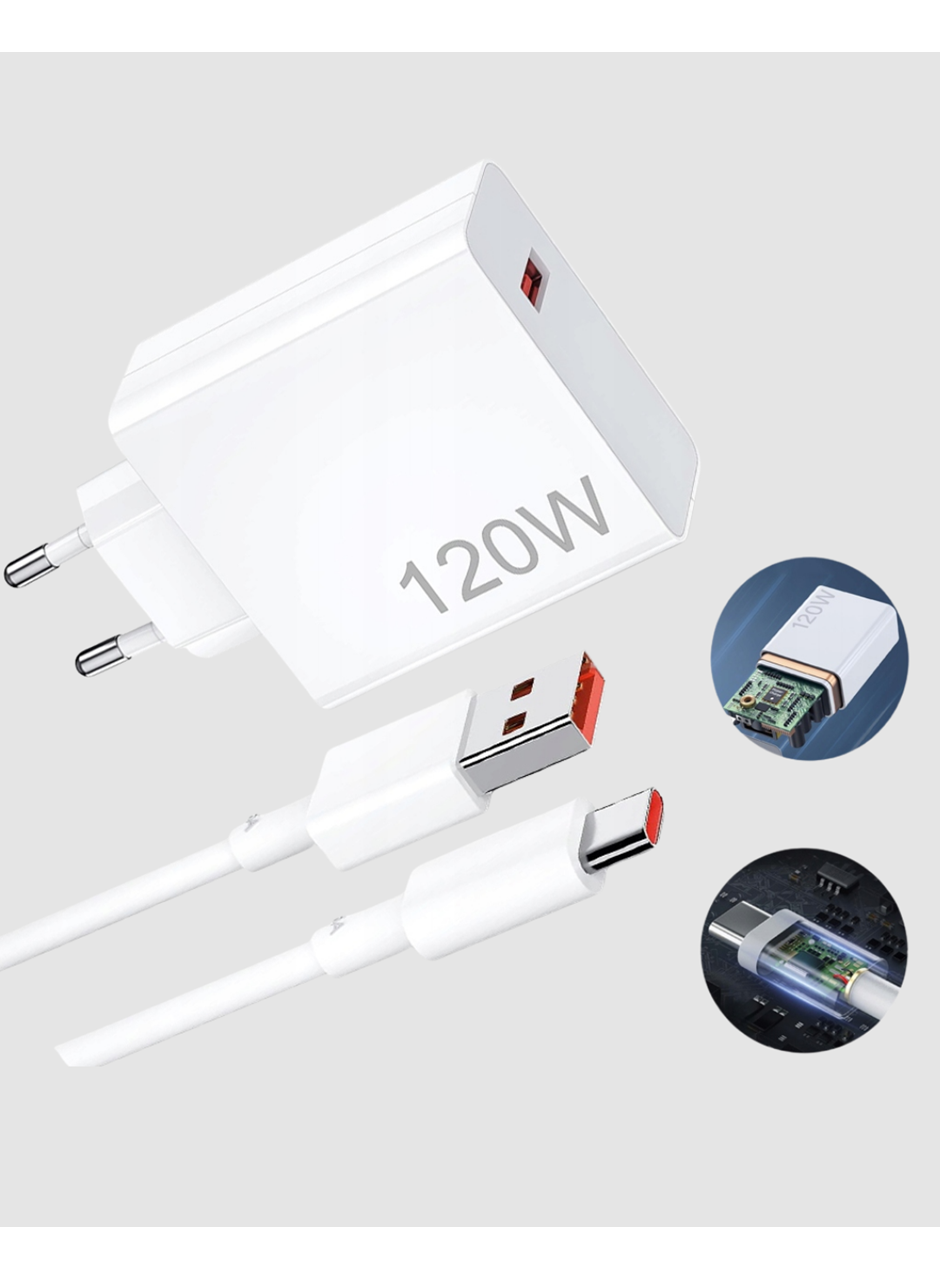 120W Type-C Hızlı Şarj Adaptörü – Akıllı Koruma ve Turbo Güç Desteği