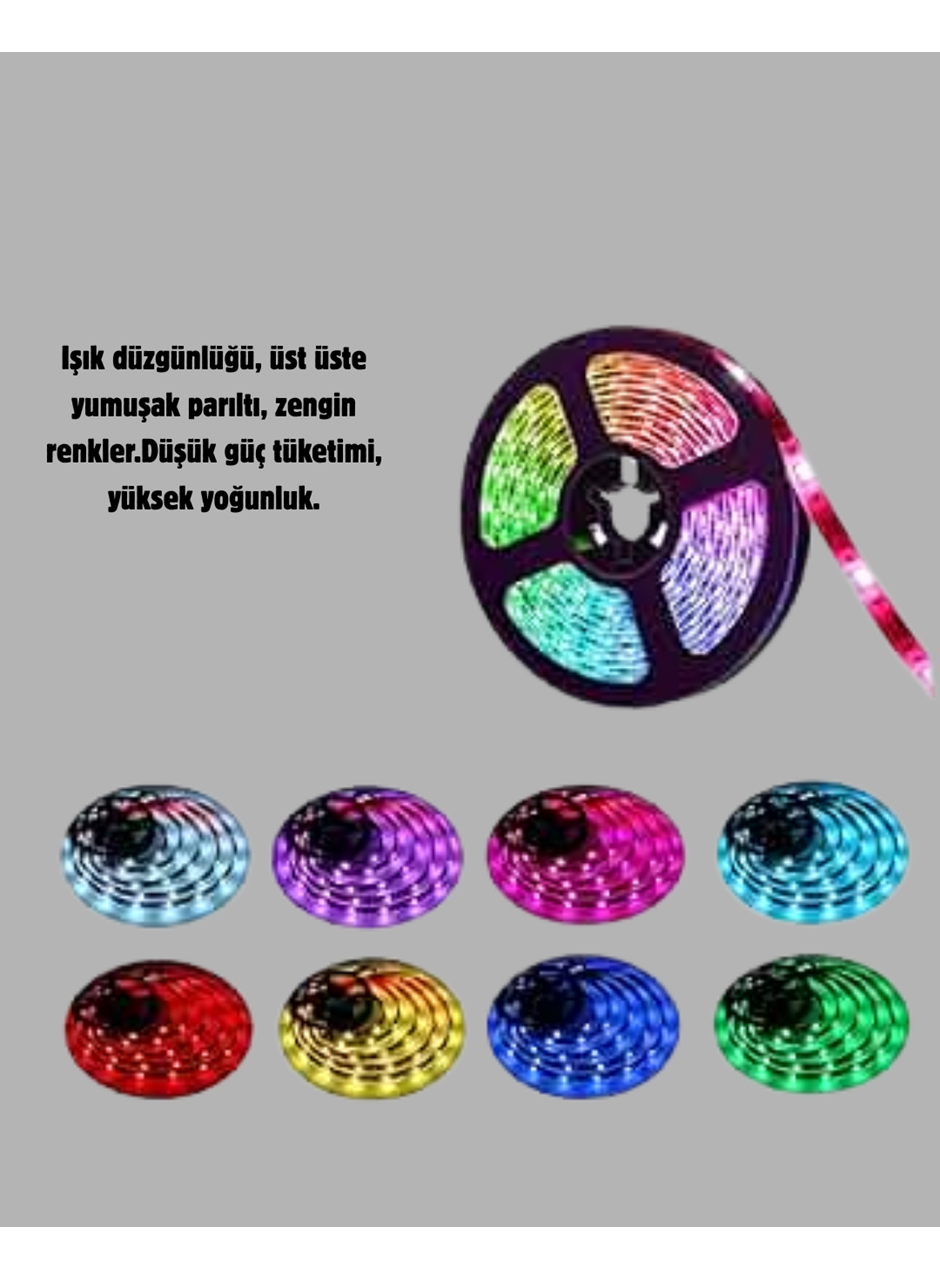 RGB Smart Şerit LED – TV Arkası ve Dekoratif Alanlar İçin Işık Şeridi