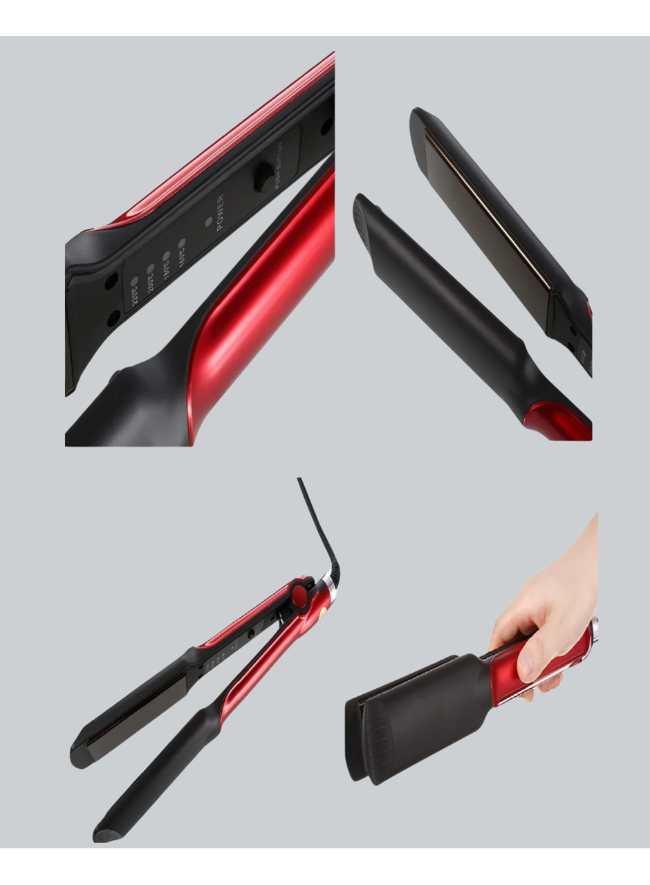 Profesyonel Titanyum Saç Düzleştirici – Ayarlanabilir Isı ve Hızlı Isınma Özellikli