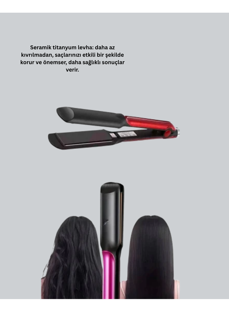 160°–220° Isı Ayarlı Saç Düzleştirici – Seyahat Tipi Hafif Model