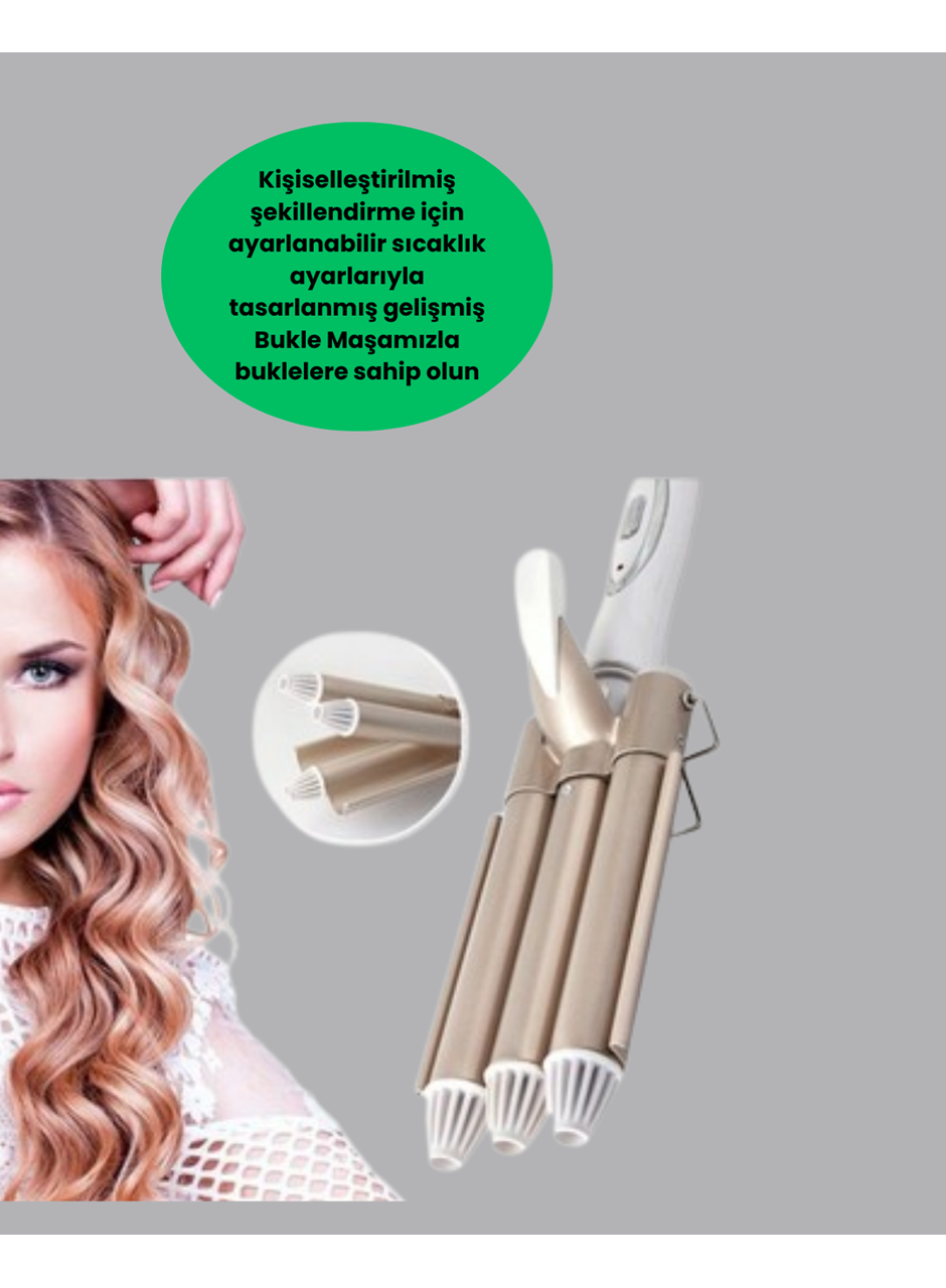 Bukle Saç Maşası – Kolay Kullanım, Sağlıklı Bukleler yüksek ısılı