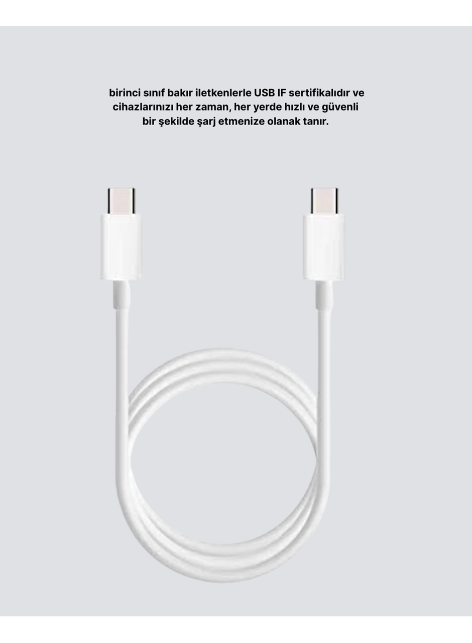 Yüksek Hızlı 30W 5.0A Type-C Kablo Şarj