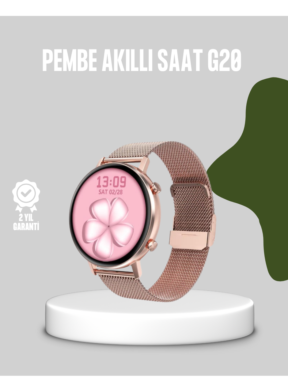 Akıllı Saat – Bluetooth 5.0, Suya Dayanıklı, Kablosuz Şarj