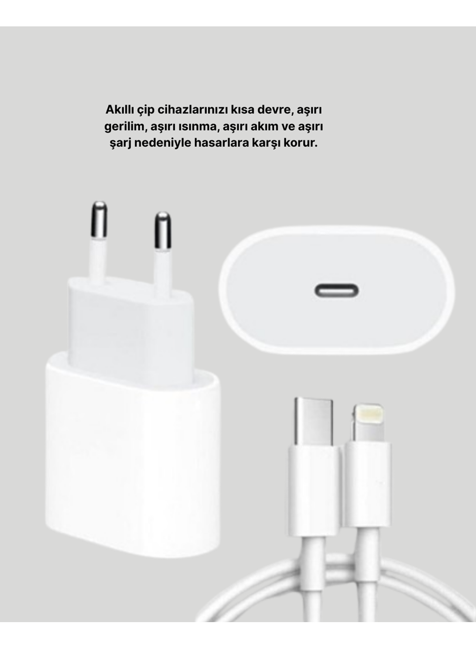 iOS Uyumlu 20W USB-C Hızlı Şarj Cihazı Telefon ve Tablet İçin