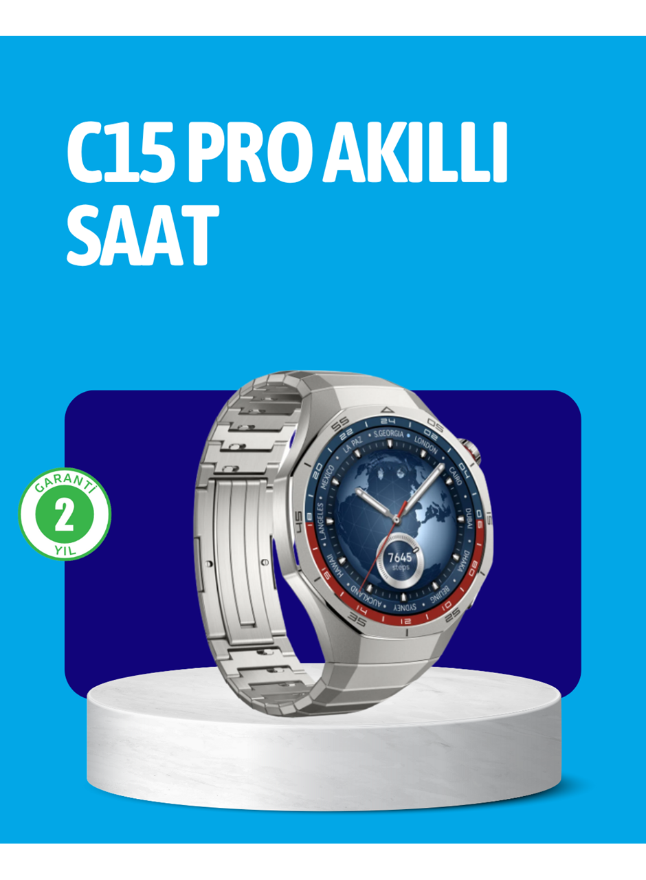 Dayanıklı Kordonlu Şarjlı Akıllı Saat