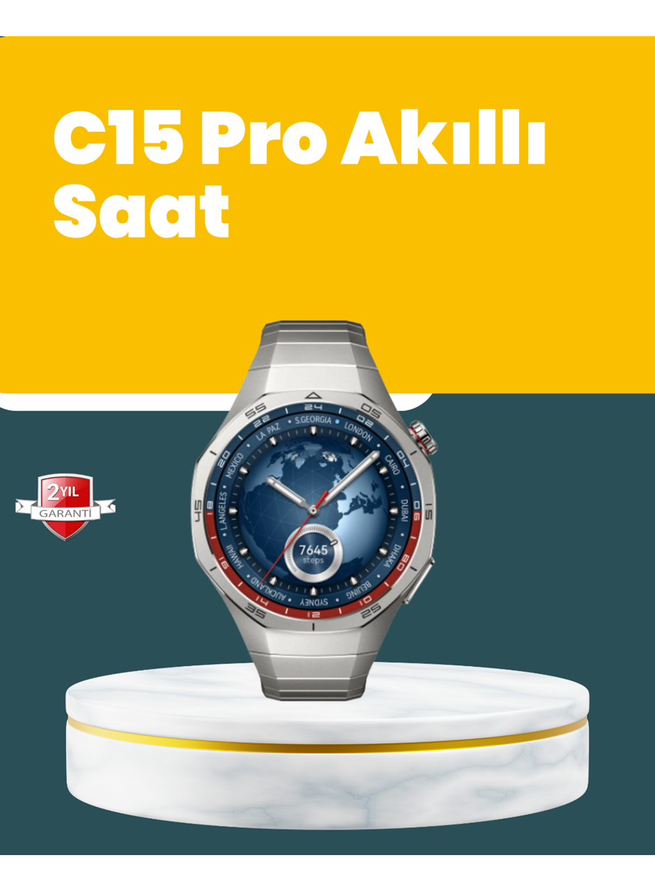 Akıllı Saat Nabız Ölçer, Adım Sayar ve Uyku Takip Özellikli