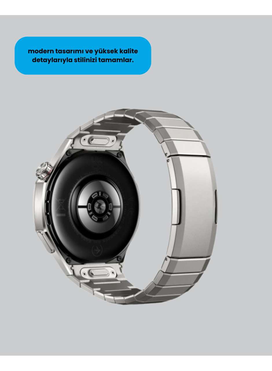 Gümüş Akıllı Saat 46mm Kasa