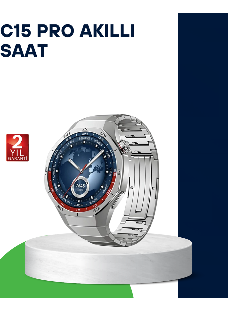 Nabız Ölçerli Suya Dayanıklı Akıllı Saat