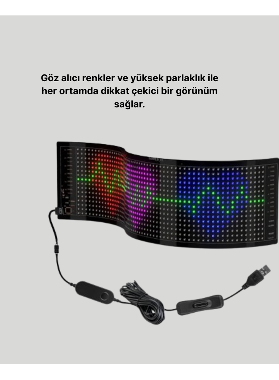 Şık ve Fonksiyonel RGB LED Panel Canlı Renk Yansımalı Işık Sistemi