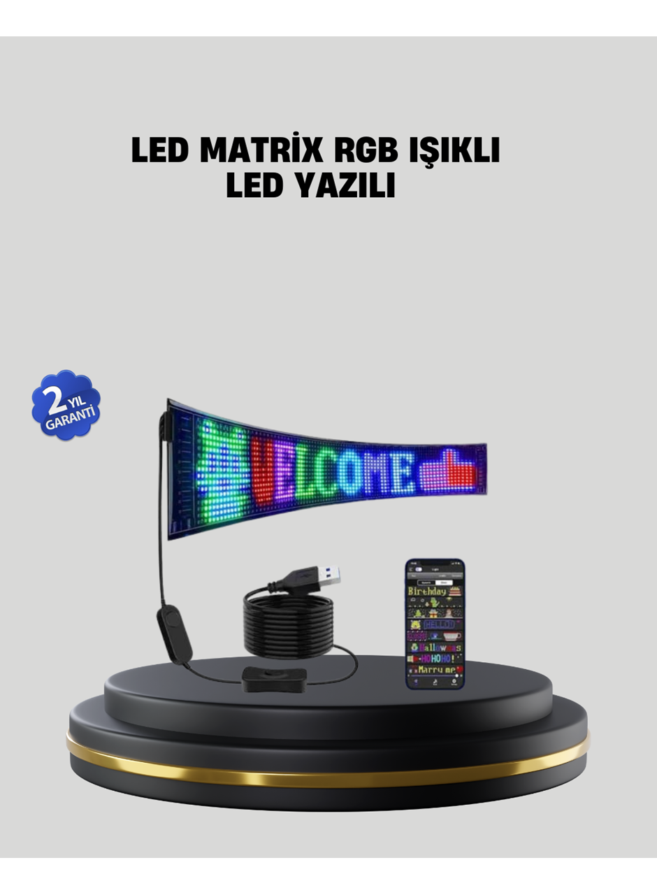 RGB LED Panel Renkli Işık Efektli Dekoratif Aydınlatma