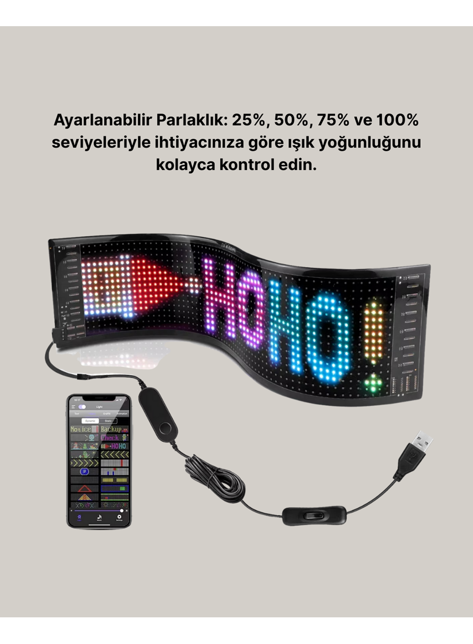 RGB LED Panel Renkli Işık Efektli Dekoratif Aydınlatma