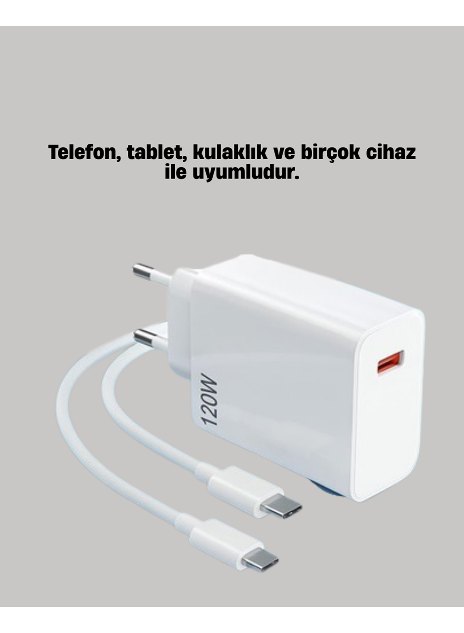 120W Mi Turbo Akıllı Tanıma Çipli Hızlı Şarj Cihazı Taşınabilir ve Dayanıklı