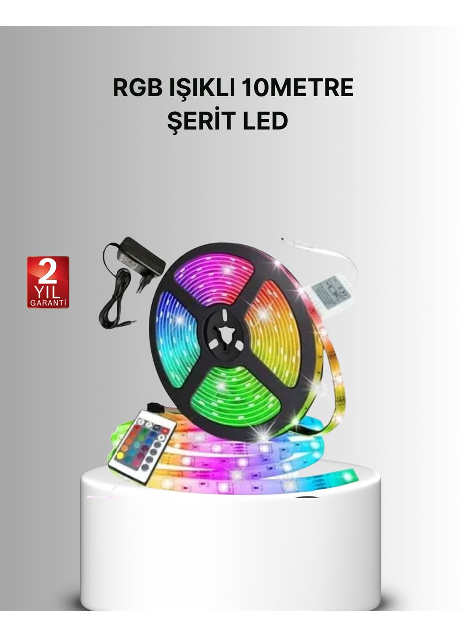 Uzaktan Kumandalı RGB Smart Şerit LED Işık Esnek ve Taşınabilir Dekorasyon