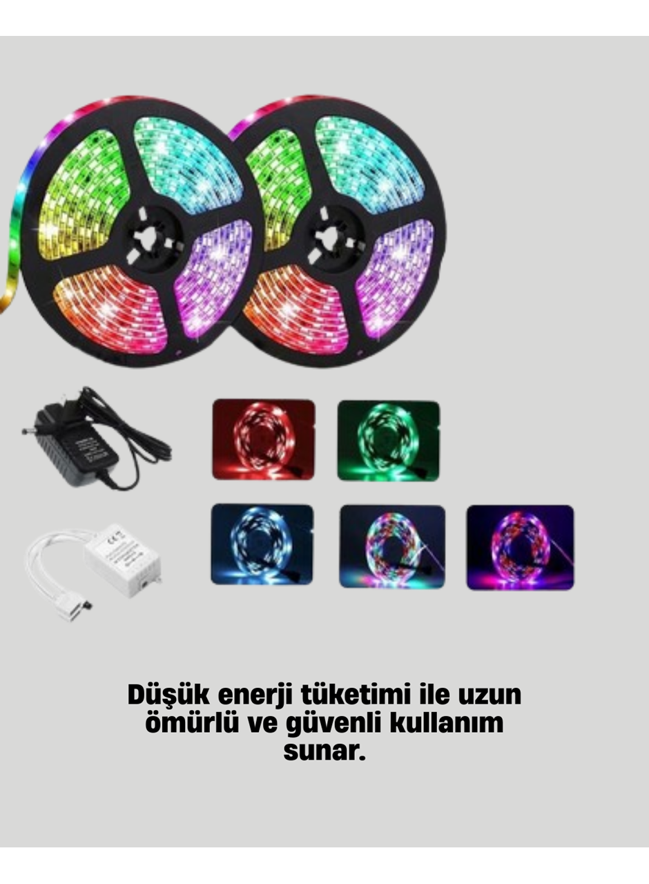 Uzaktan Kumandalı RGB Smart Şerit LED Işık Esnek ve Taşınabilir Dekorasyon
