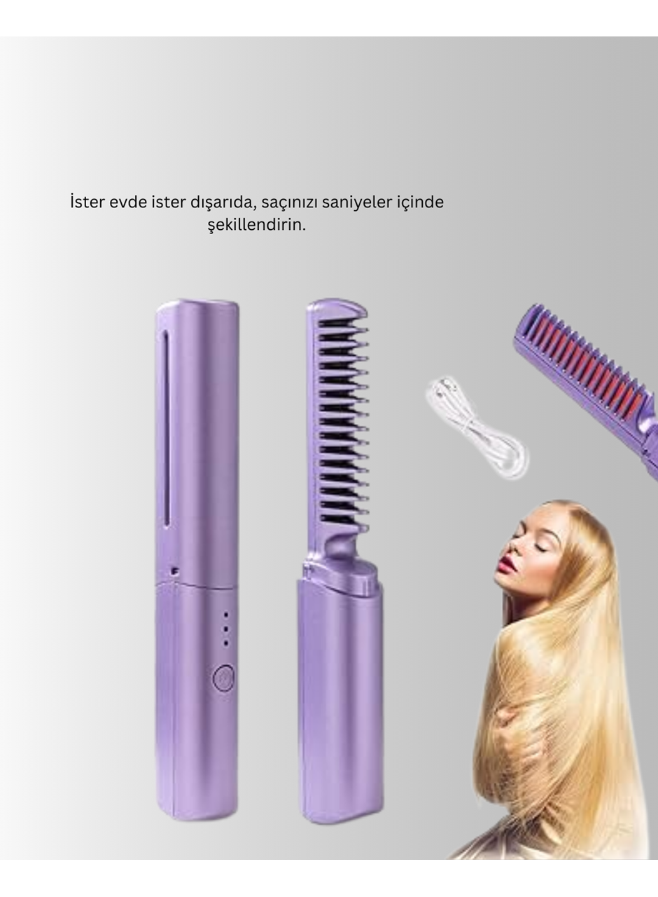 Şarjlı Saç Düzleştirici Tarak